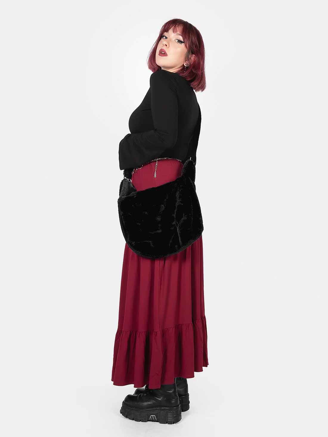 Futrzana torba na ramię Banshee - Image 3
