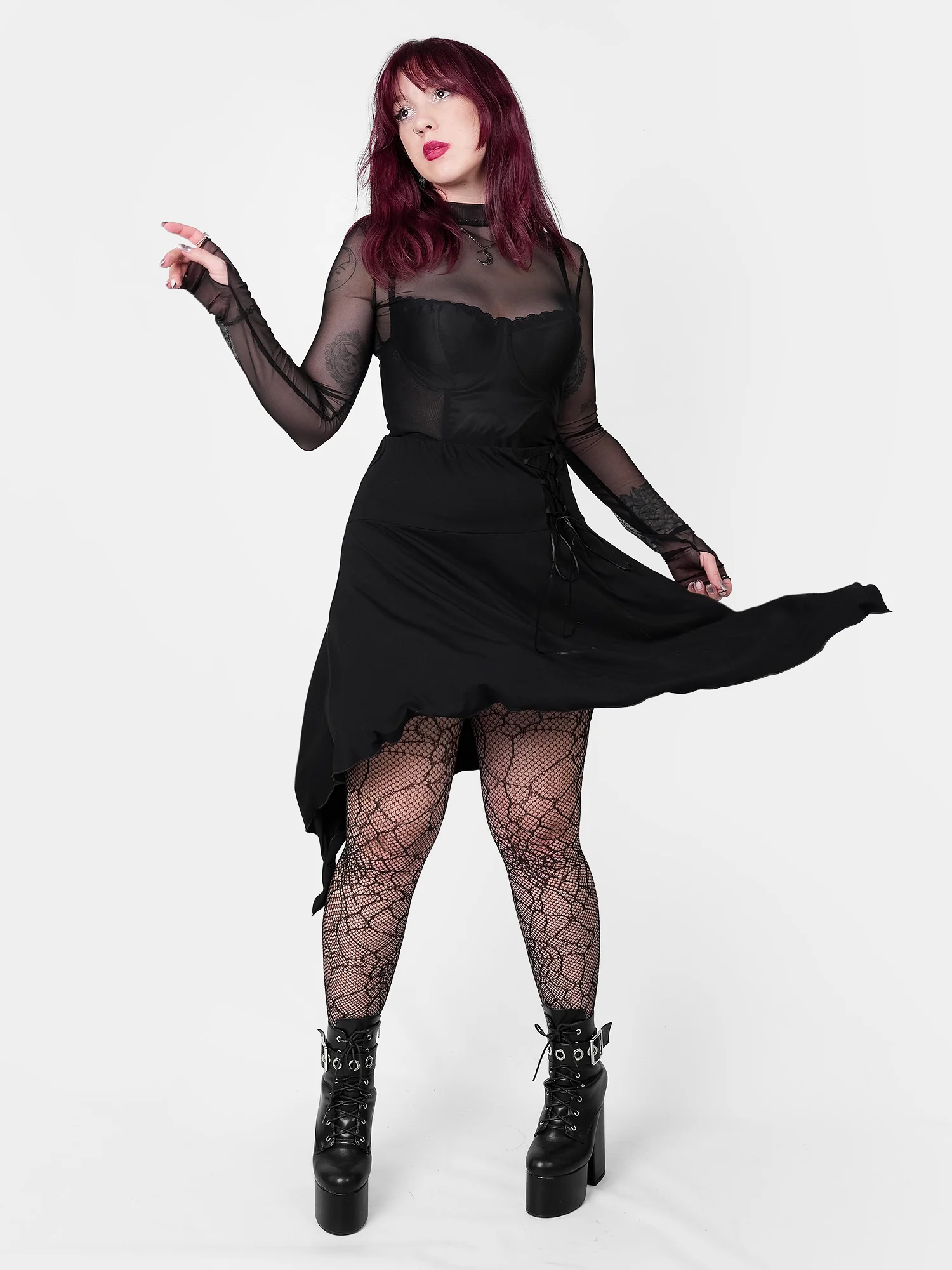 Czarny mesh top Bonnie - Image 4