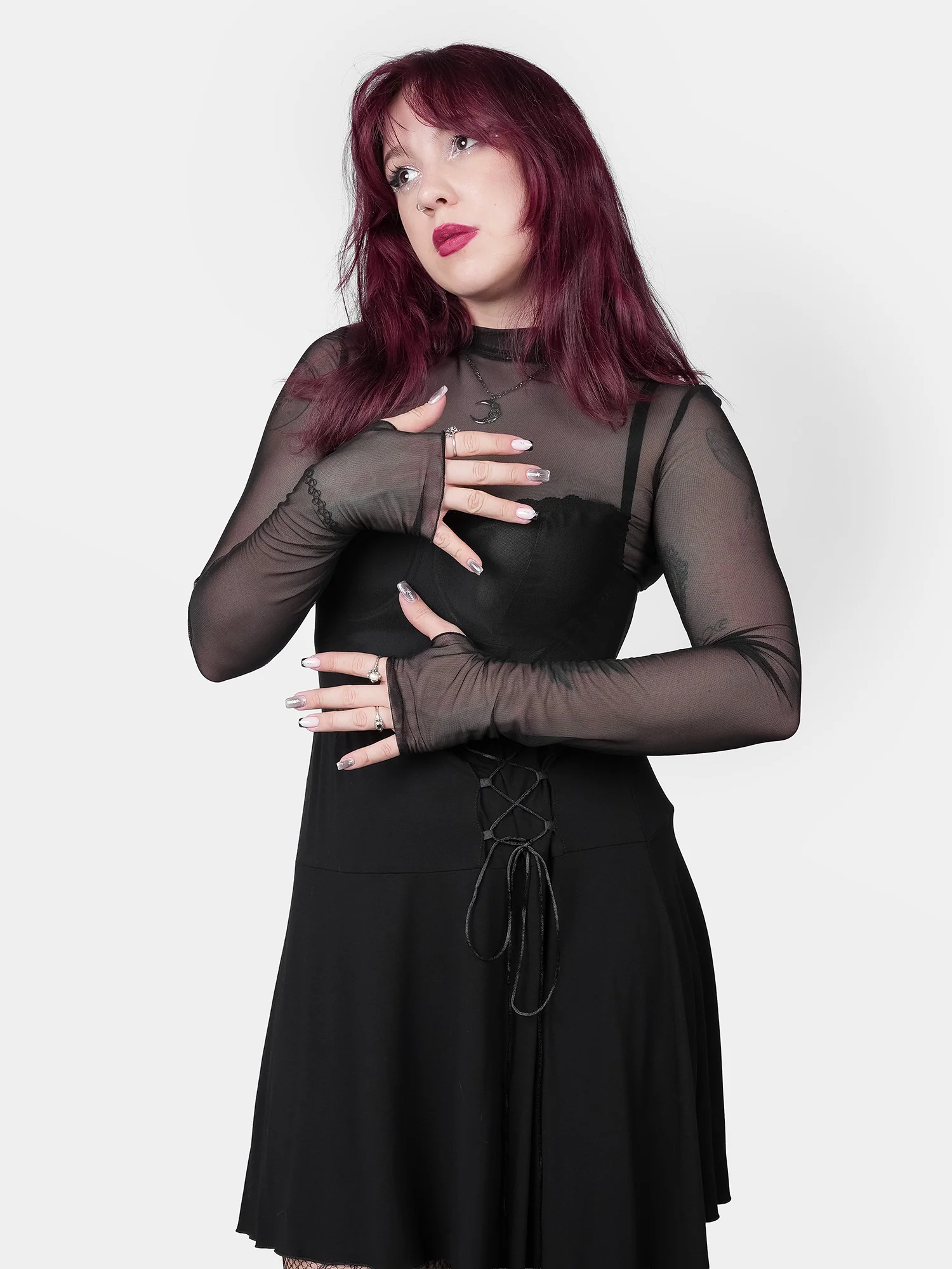 Czarny mesh top Bonnie - Image 6