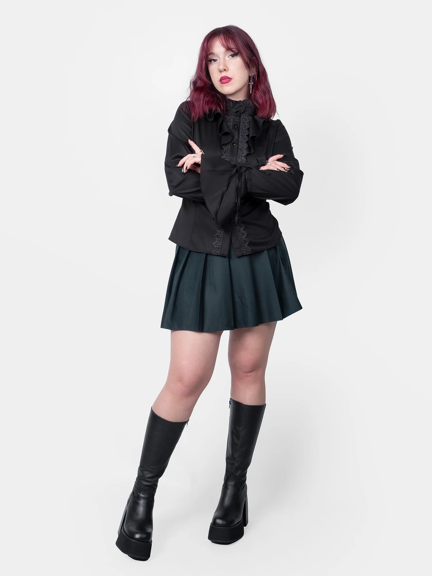Ciemnozielona tennis skirt - Image 10