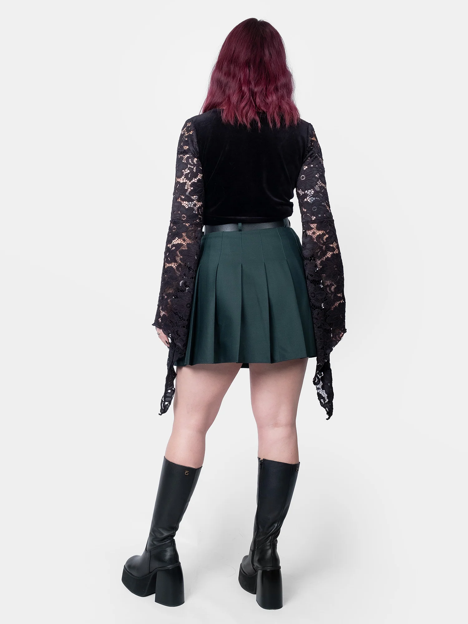 Ciemnozielona tennis skirt - Image 7