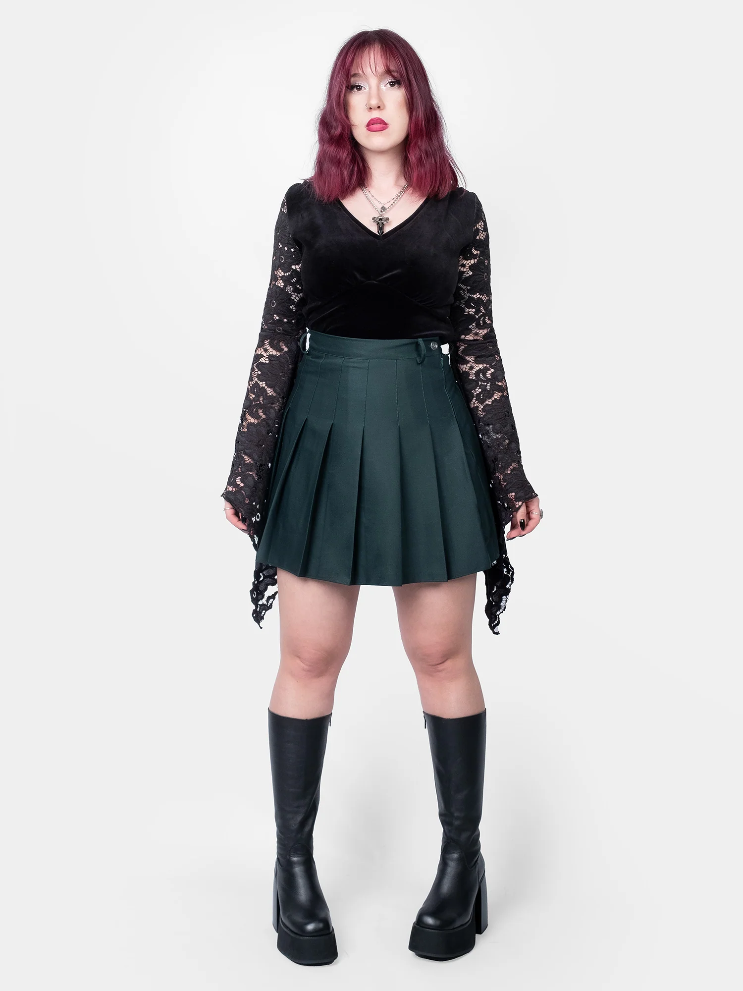 Ciemnozielona tennis skirt - Image 8