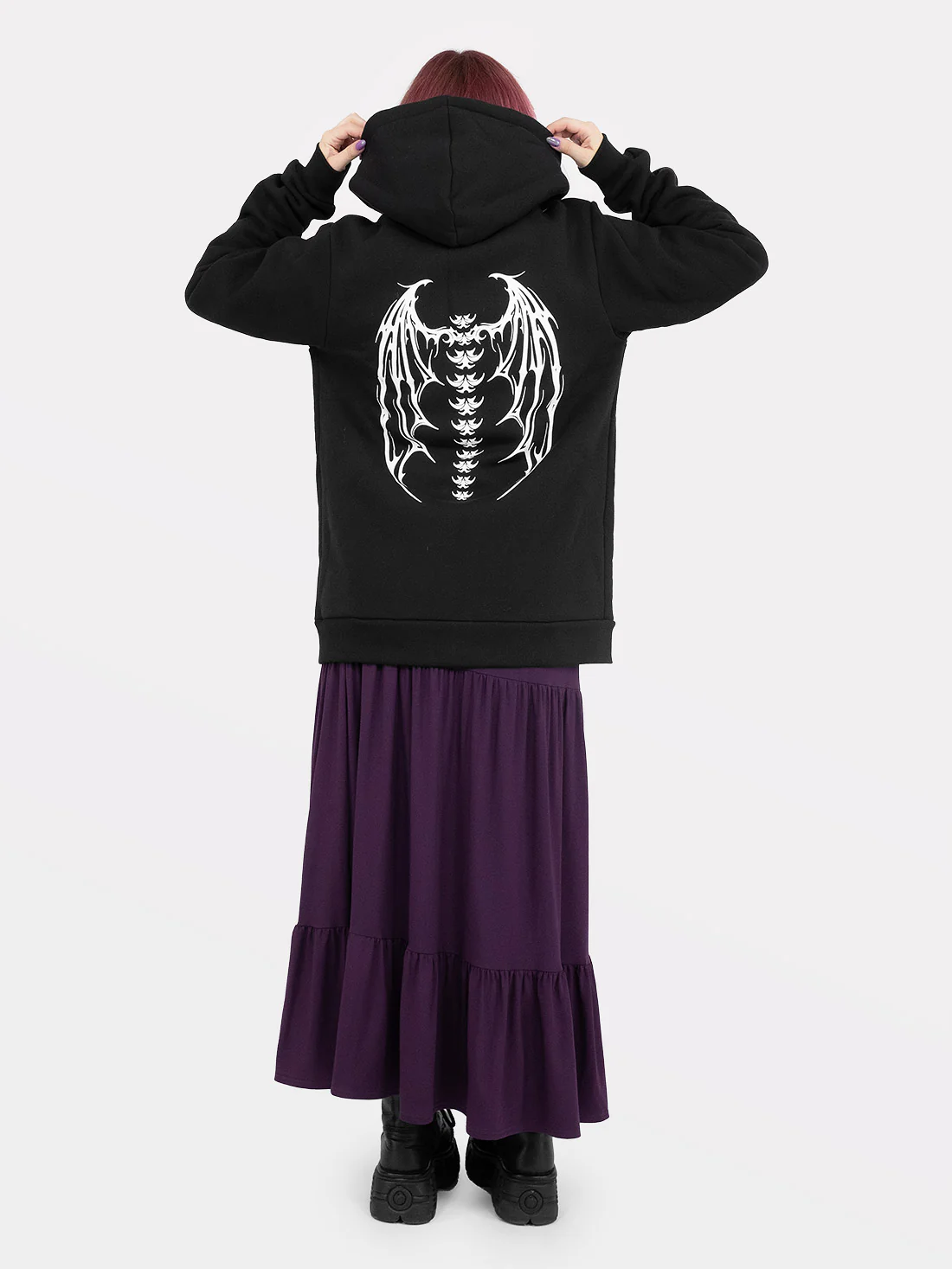 Rozpinana bluza z bawełny organicznej Demon Wings - Image 11
