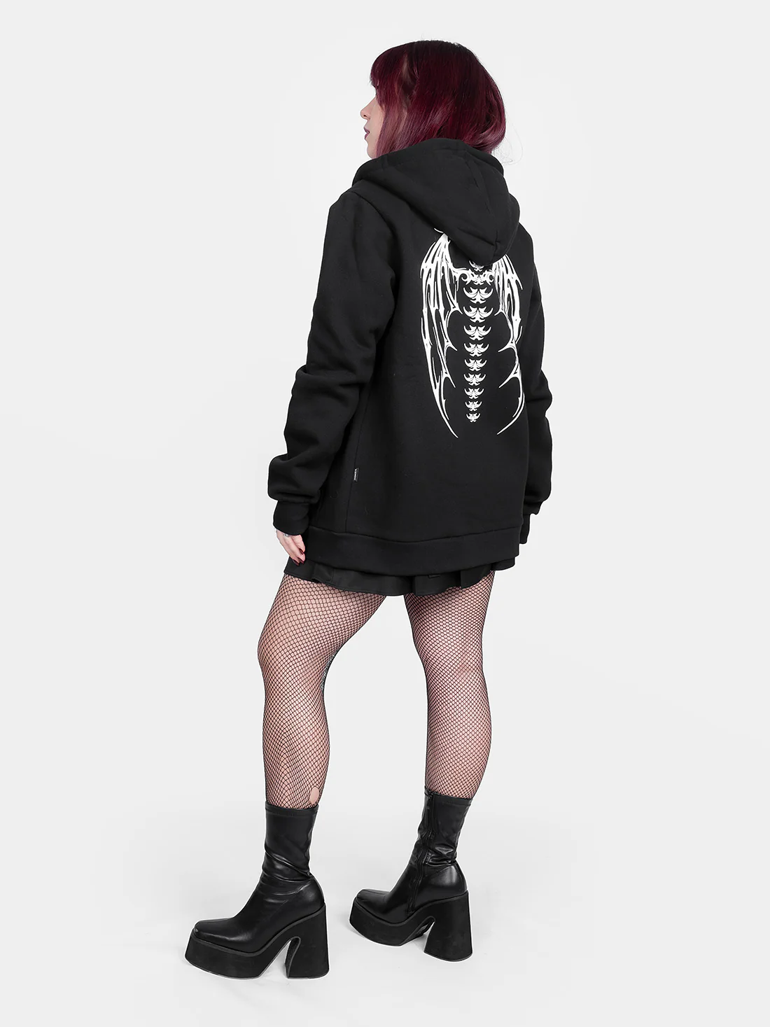 Rozpinana bluza z bawełny organicznej Demon Wings - Image 13