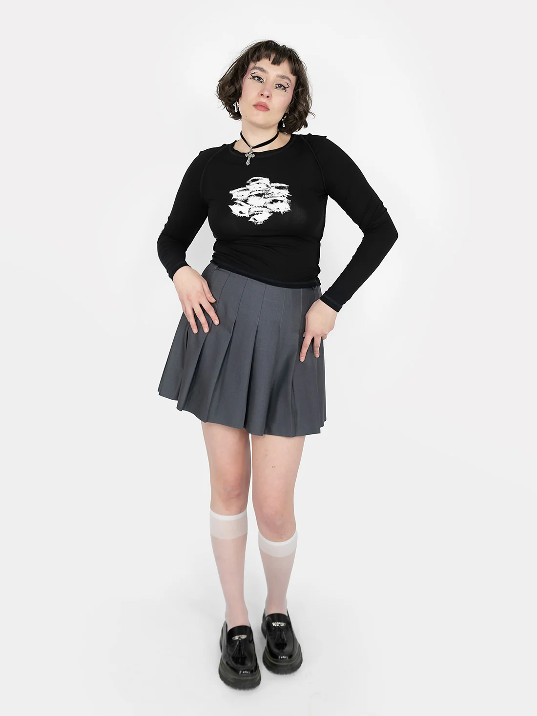 Szara tennis skirt ze szlufkami - Image 12