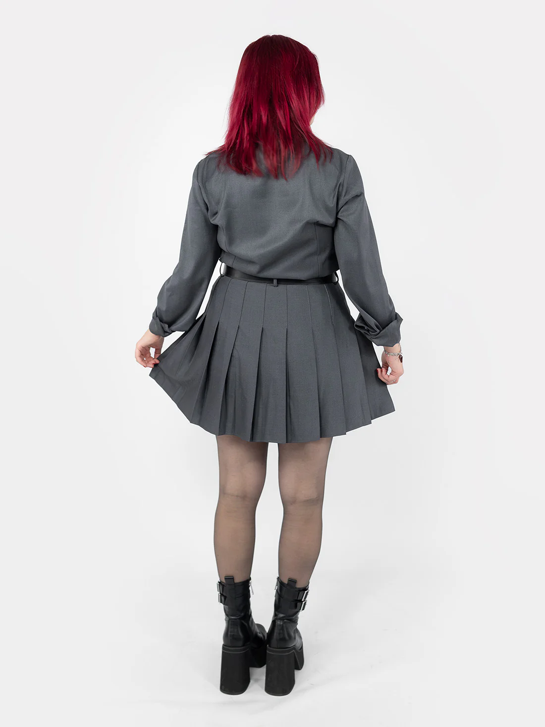 Szara tennis skirt ze szlufkami - Image 8