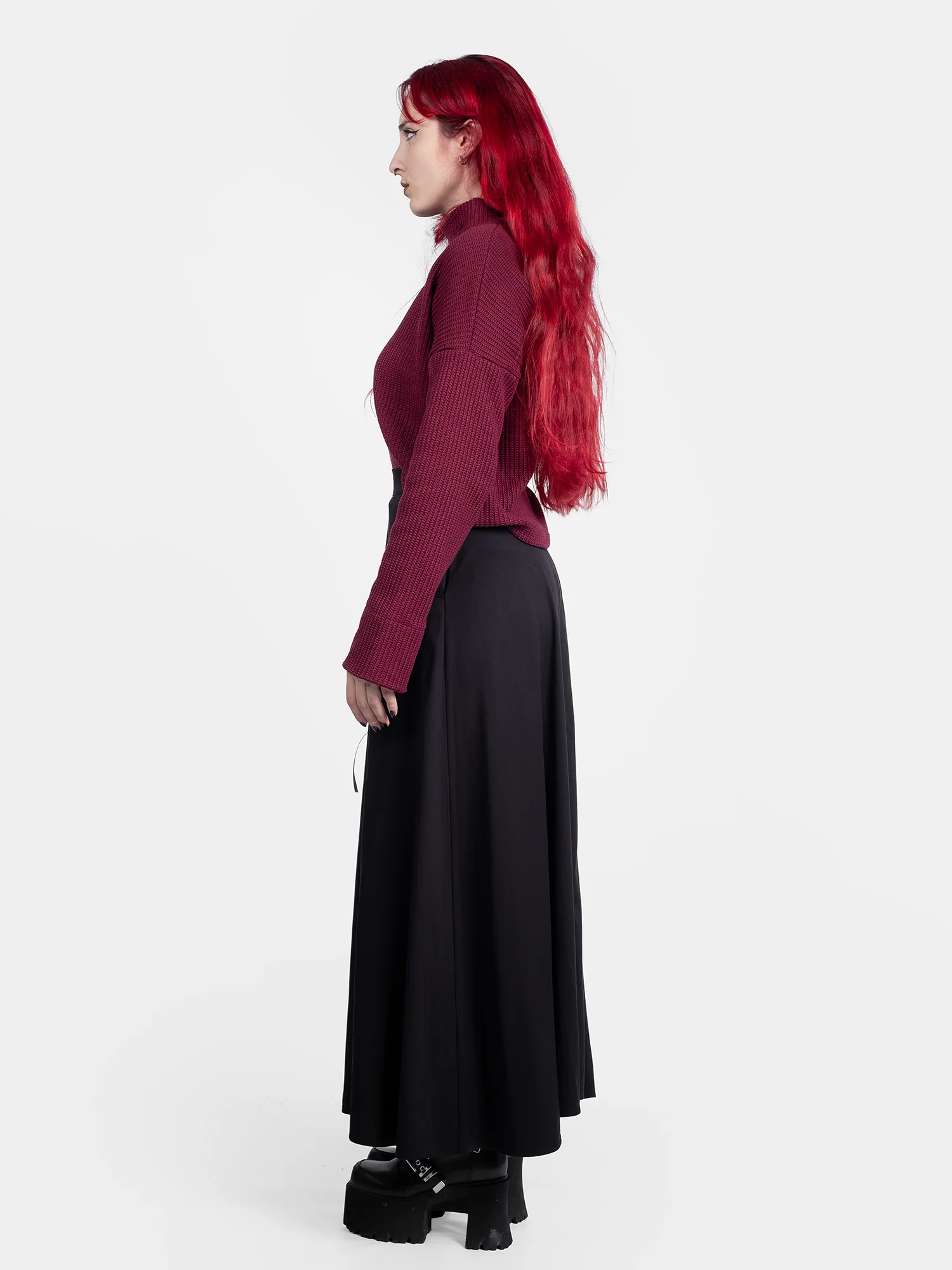 Spódnica midi z wiązaniem Lacrimosa - Image 10