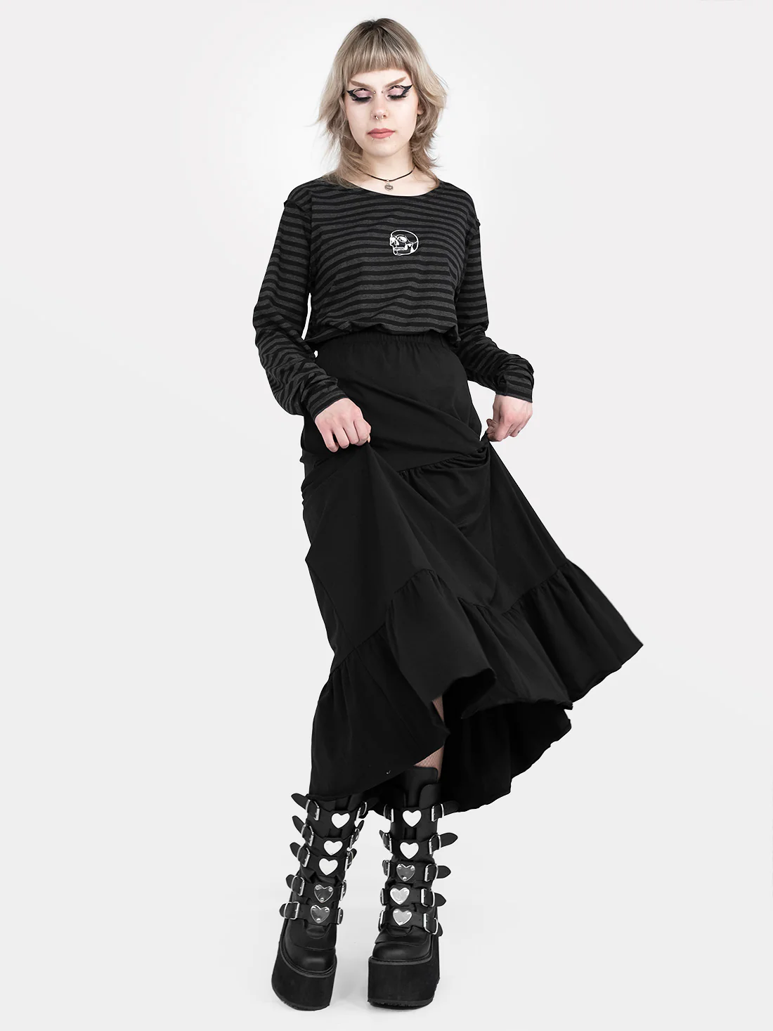 Spódnica midi z falbanami Oblivion - Image 12