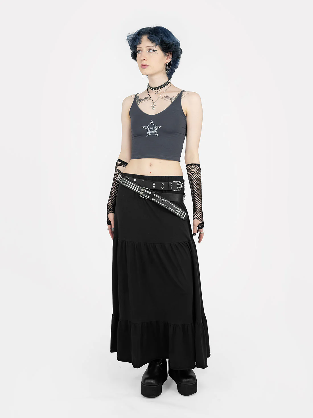 Spódnica midi z falbanami Oblivion - Image 7