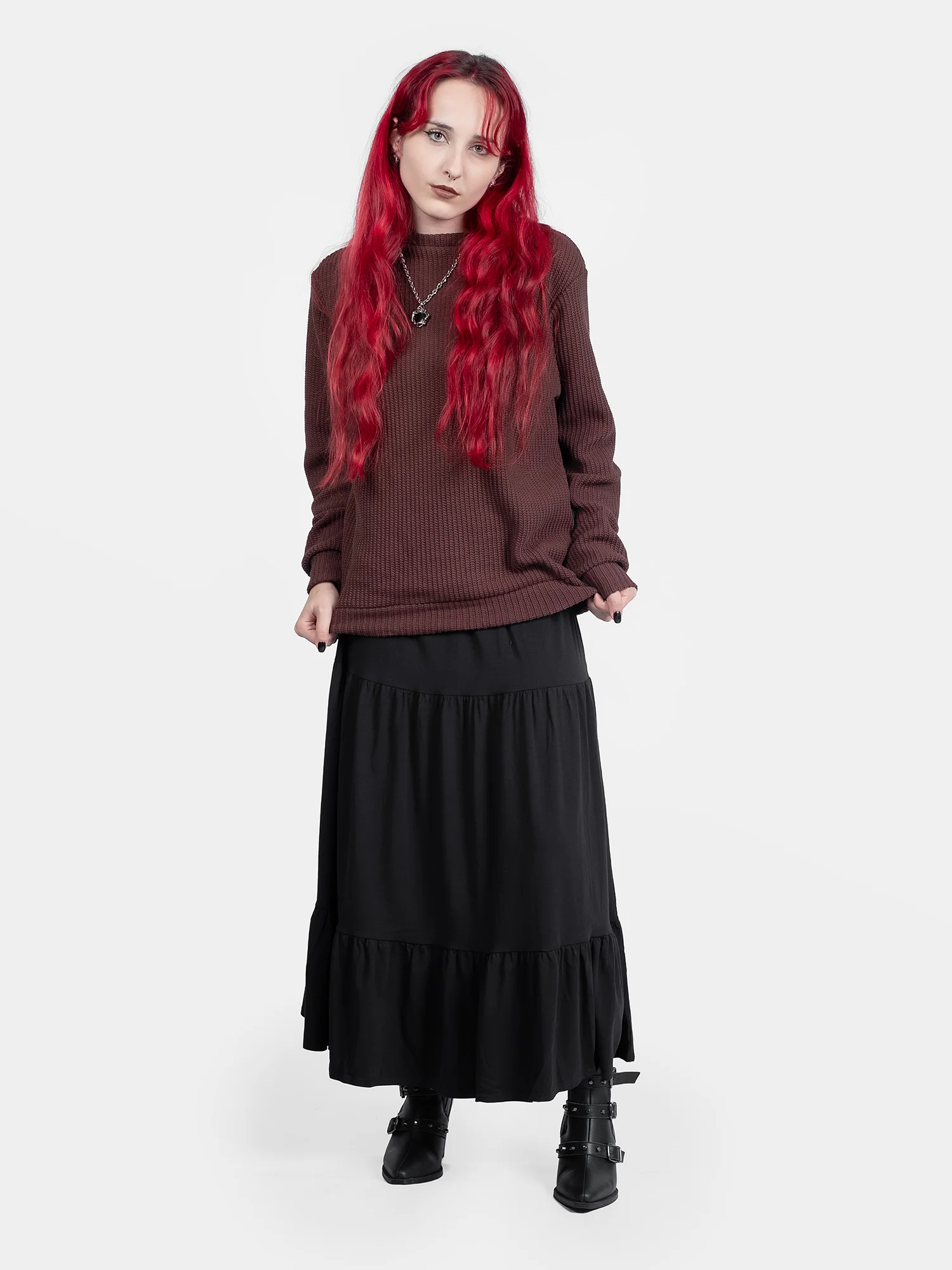 Brązowy sweter Omen - Image 11