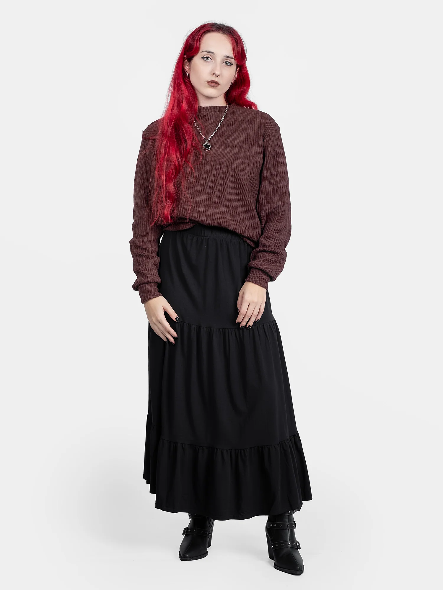 Brązowy sweter Omen - Image 7