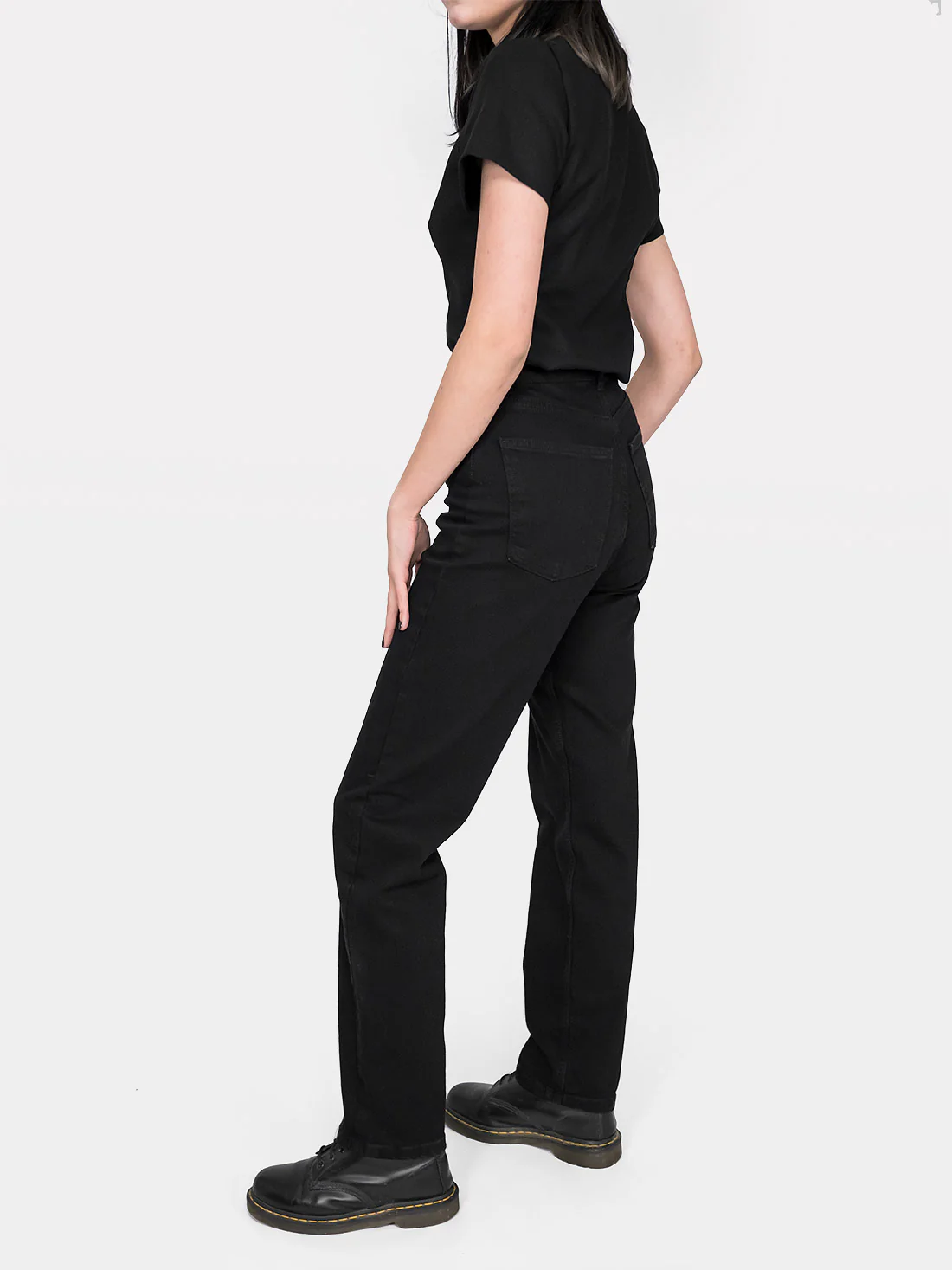 Jeansy straight leg z haftem Sinister - Image 18