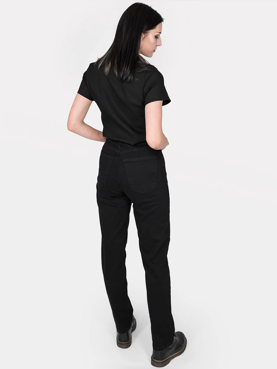 Jeansy straight leg z haftem Sinister - Image 19