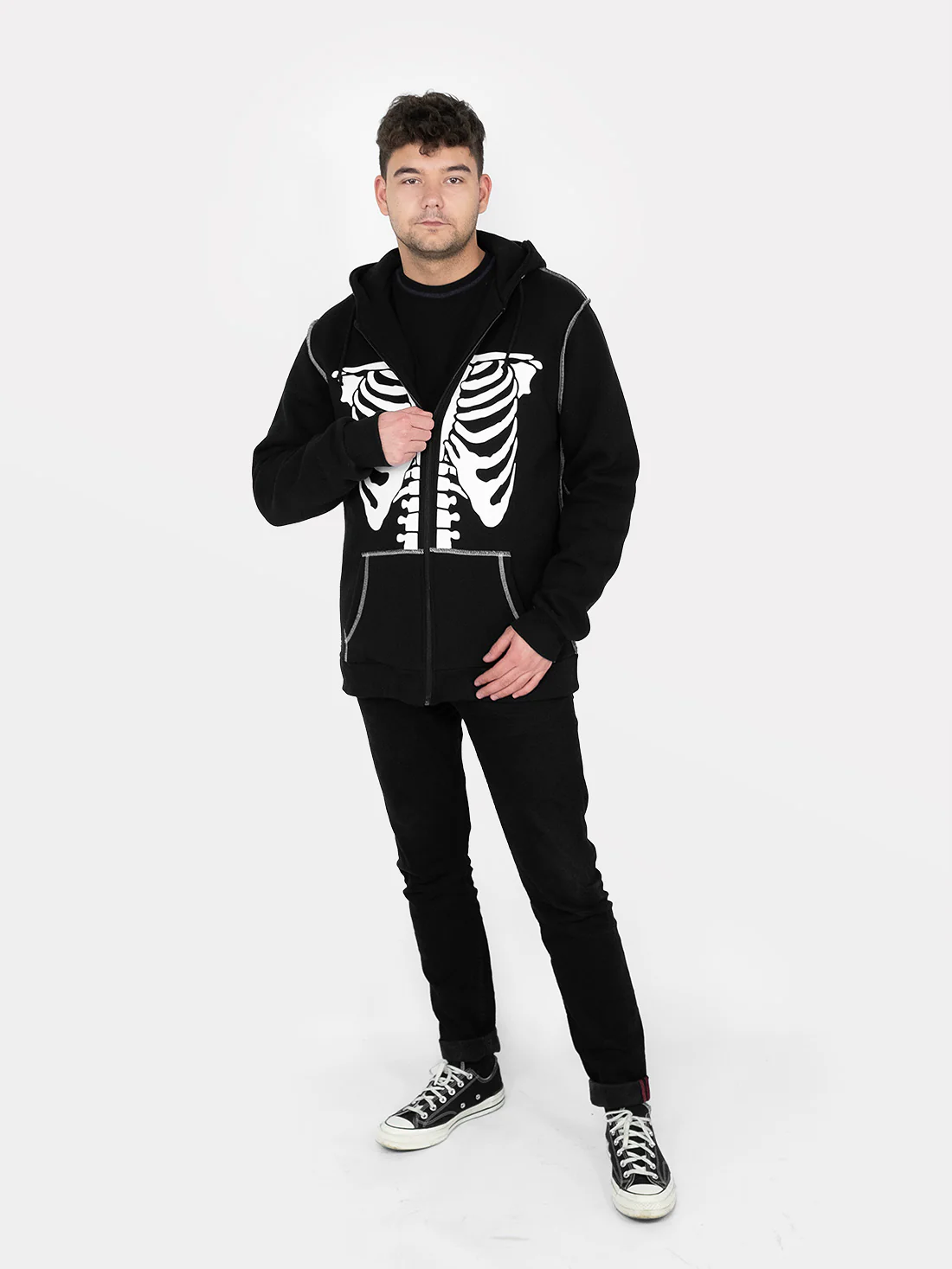 Rozpinana bluza z bawełny organicznej Undead - Image 10
