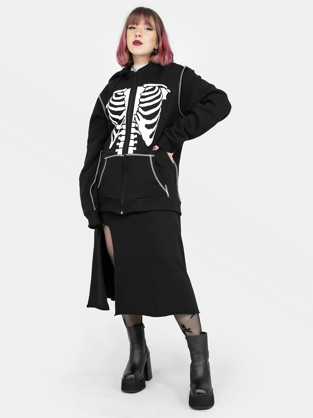Rozpinana bluza z bawełny organicznej Undead - Image 3
