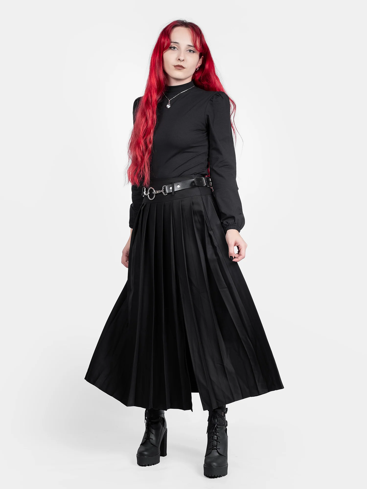 Plisowana spódnica z kieszeniami Vivienne - Image 3